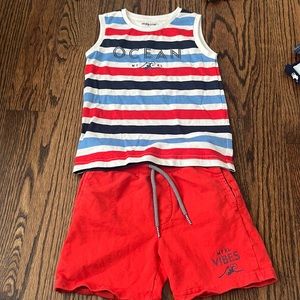 Mayoral 4T toddler boys tank shorts outfit Preowned